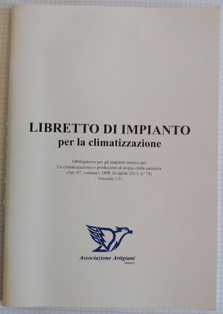 libretto di impianto copertina - regione trentino