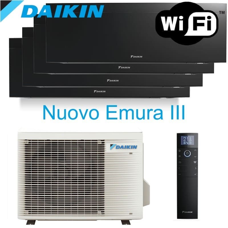 Condizionatore Daikin Emura Quadri Split Black